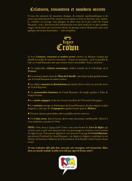 Créatures, rencontres et sombres secrets