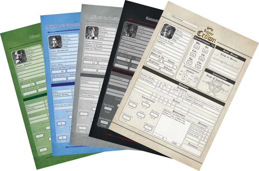 Feuilles de personnage