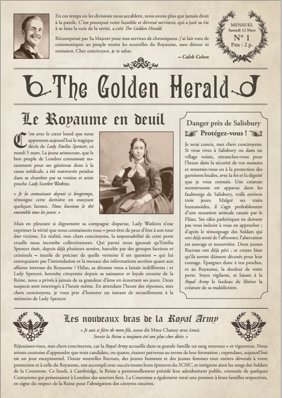 THE GOLDEN HERALD disponible gratuitement 📰